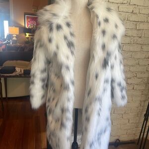FASHION FAUX FUR SPOTTED COAT